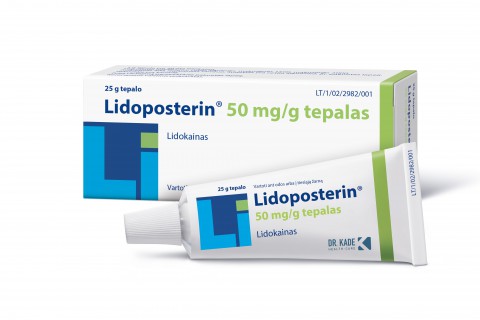Lidoposterin 50 mg/g tepalas